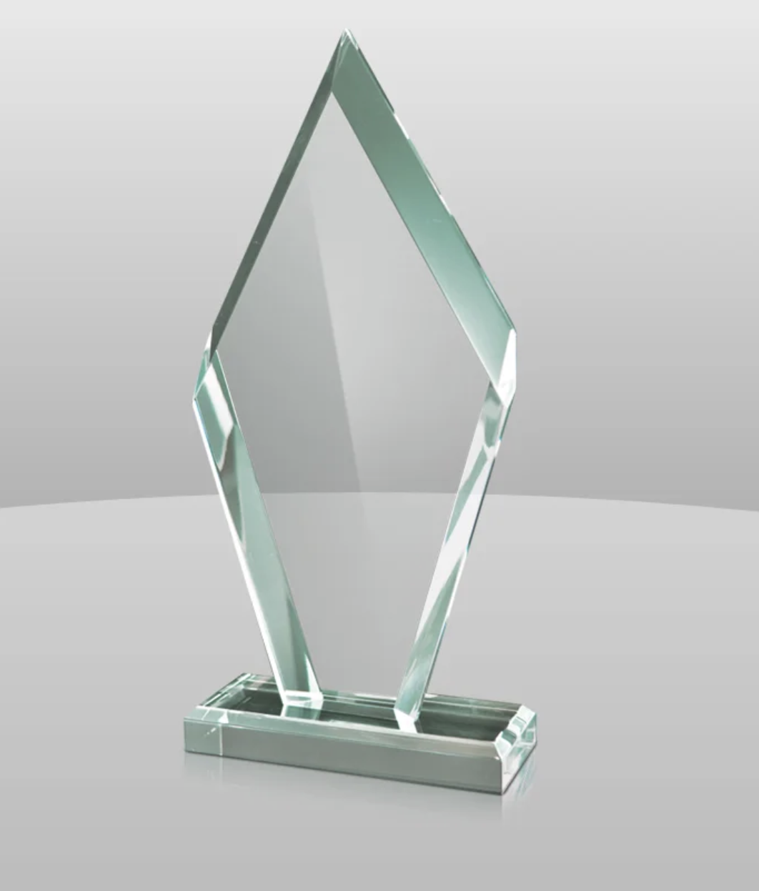 jade bevel arrowhead acrylic award for recognition